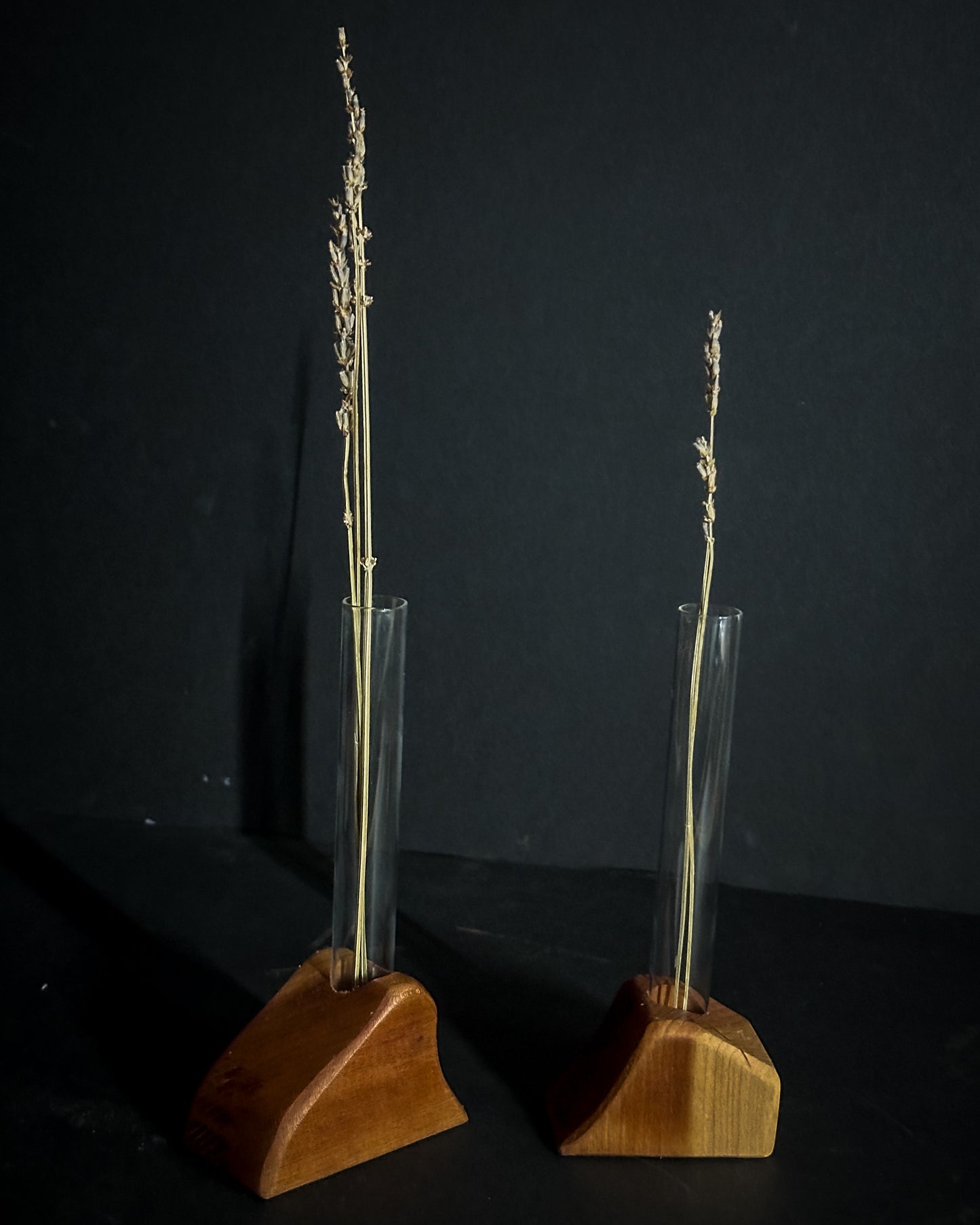 2 piece Whimsical Cherry Bud Vases