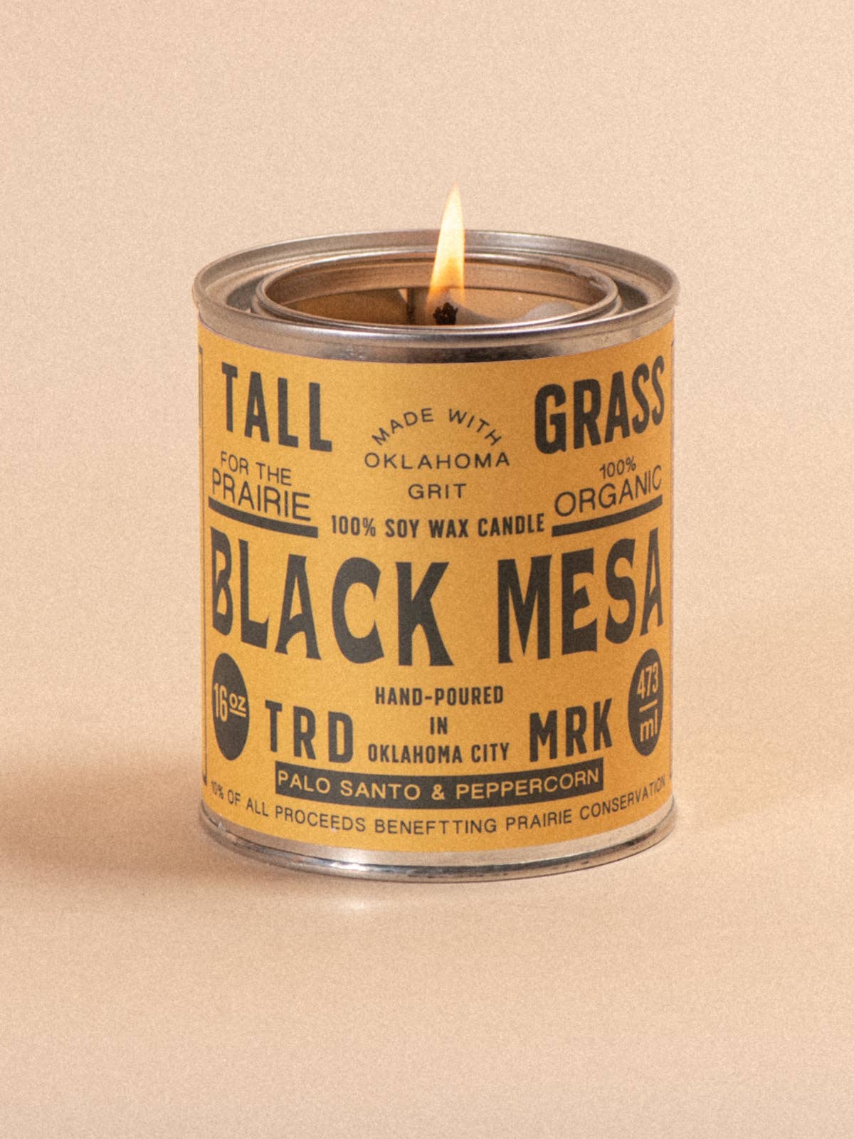Tallgrass Supply Co - Black Mesa: Palo Santo + Peppercorn Soy Wax Candle