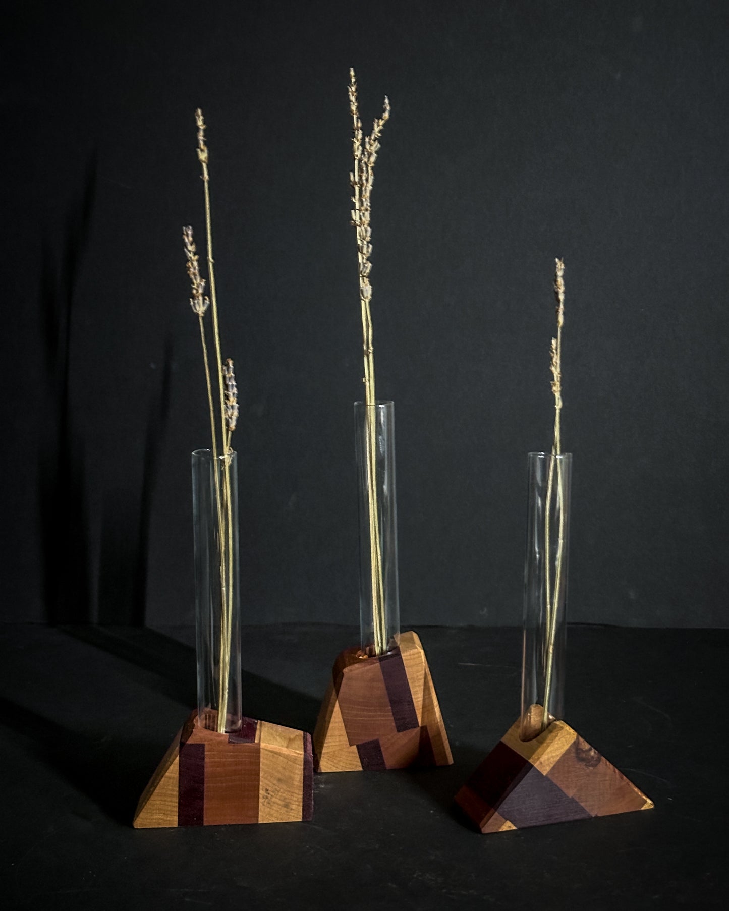 Geometric Bud Vase trio