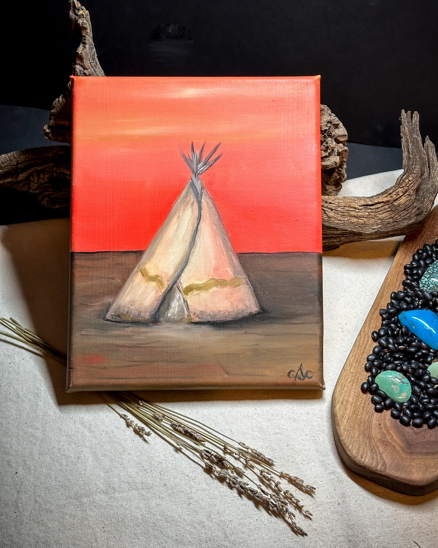 "Home on the Range" 8 x 10 oil on canvas