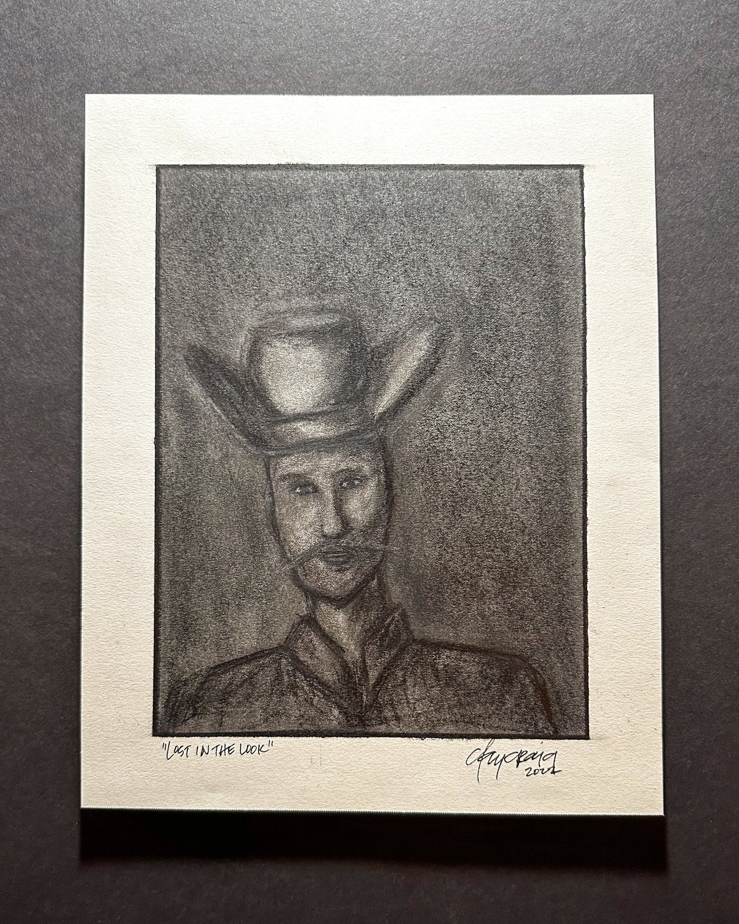 “Lost in the Look” original charcoal