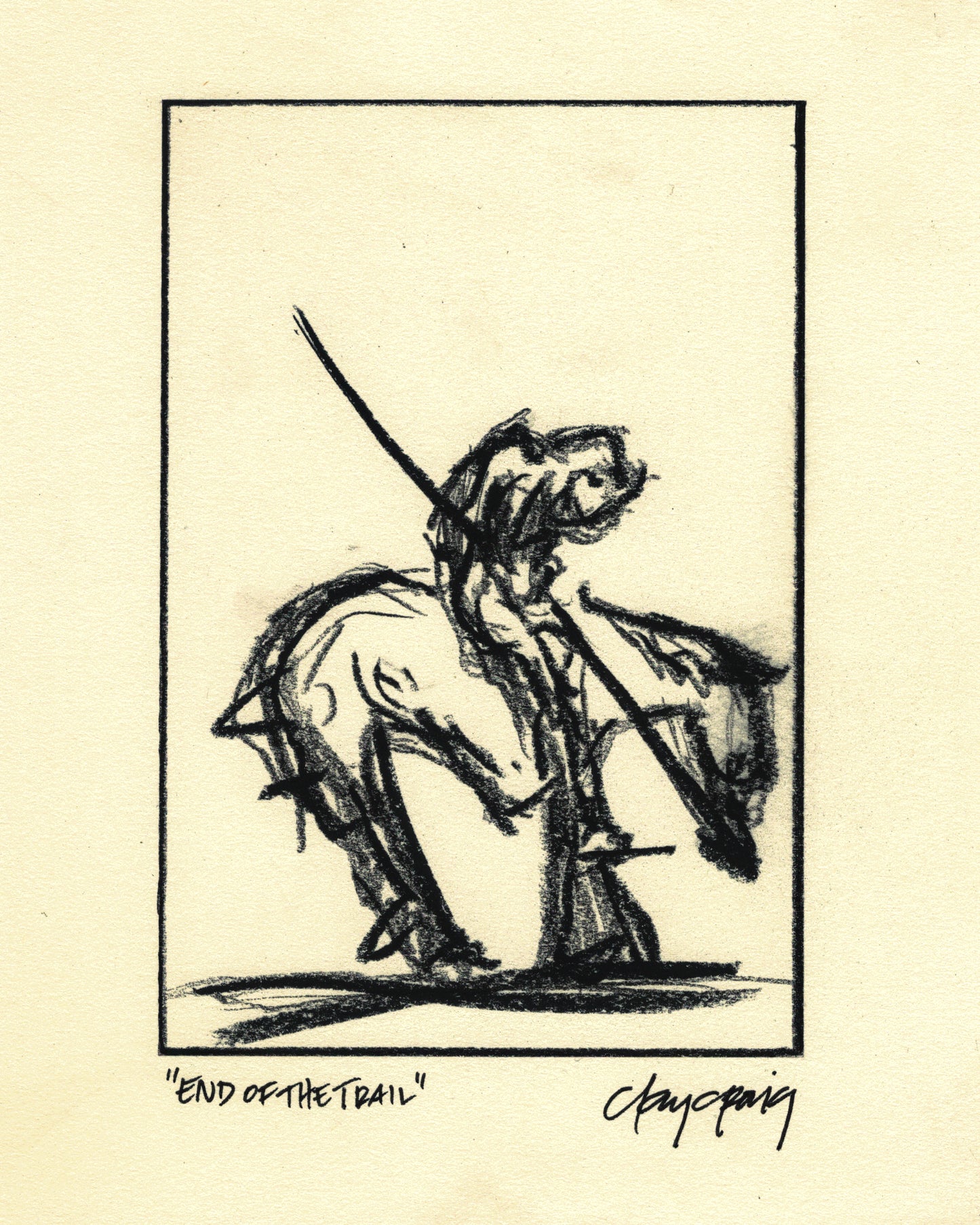 End of the Trail print