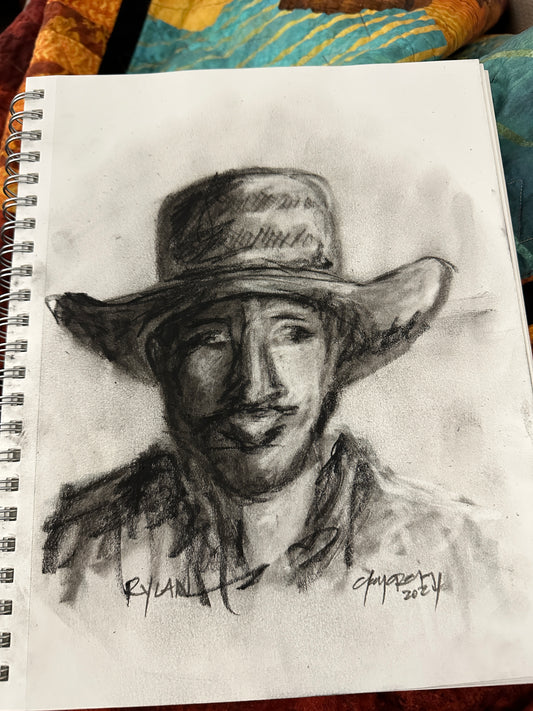 Quick Sketch Charcoal Portrait