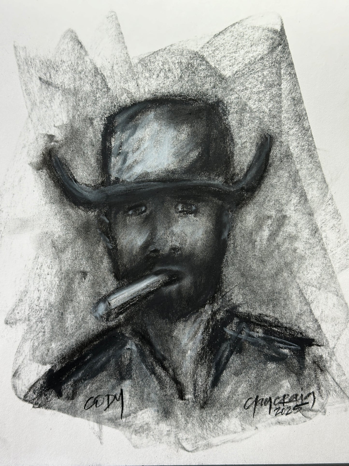 Quick Sketch Charcoal Portrait