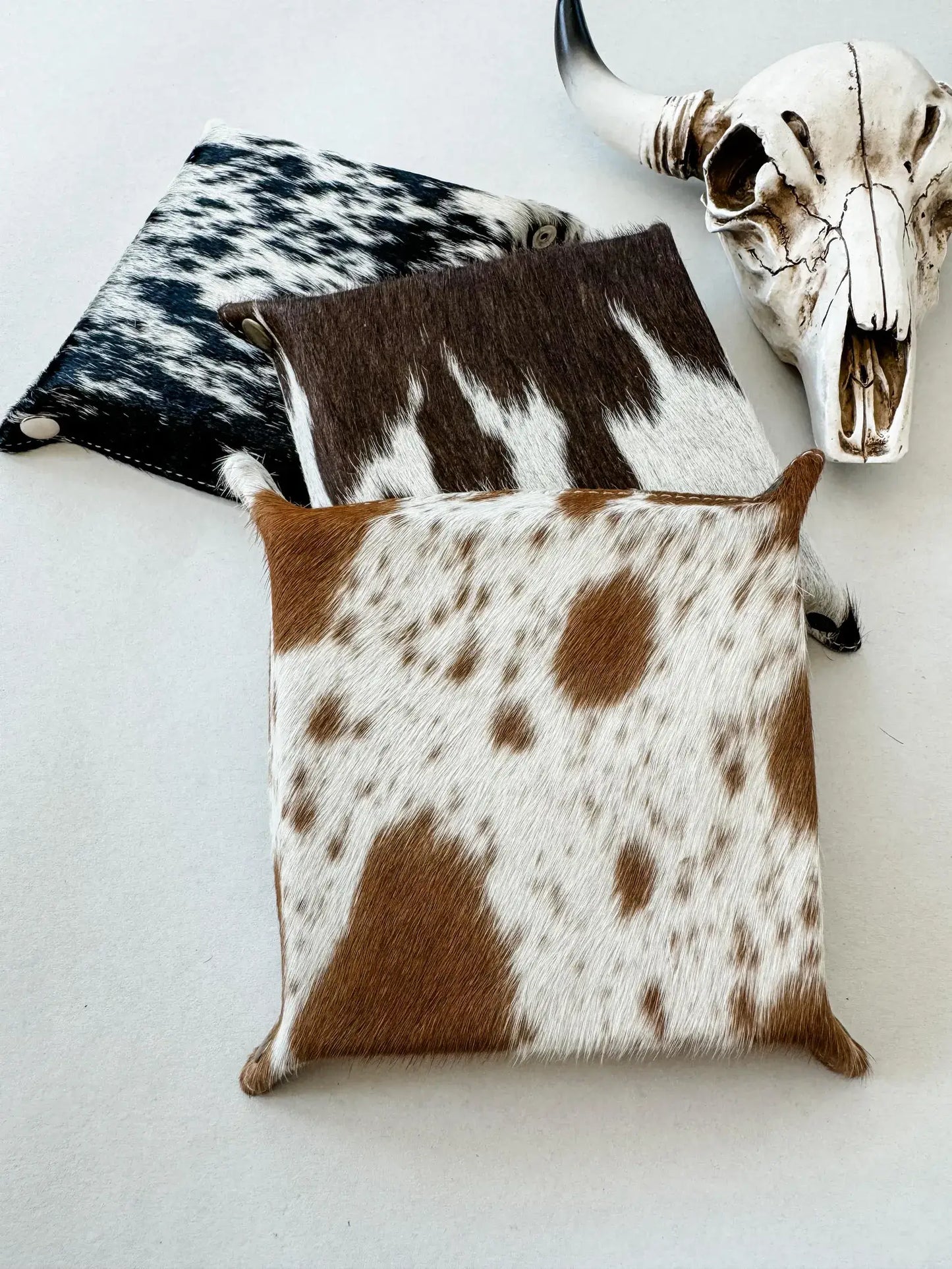 COWHIDE LEATHER TRAY - jewelry storage keys 