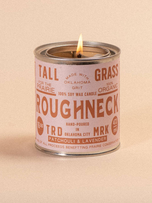 Tallgrass Supply Co - Roughneck: Patchouli + Lavender Soy Wax Candle