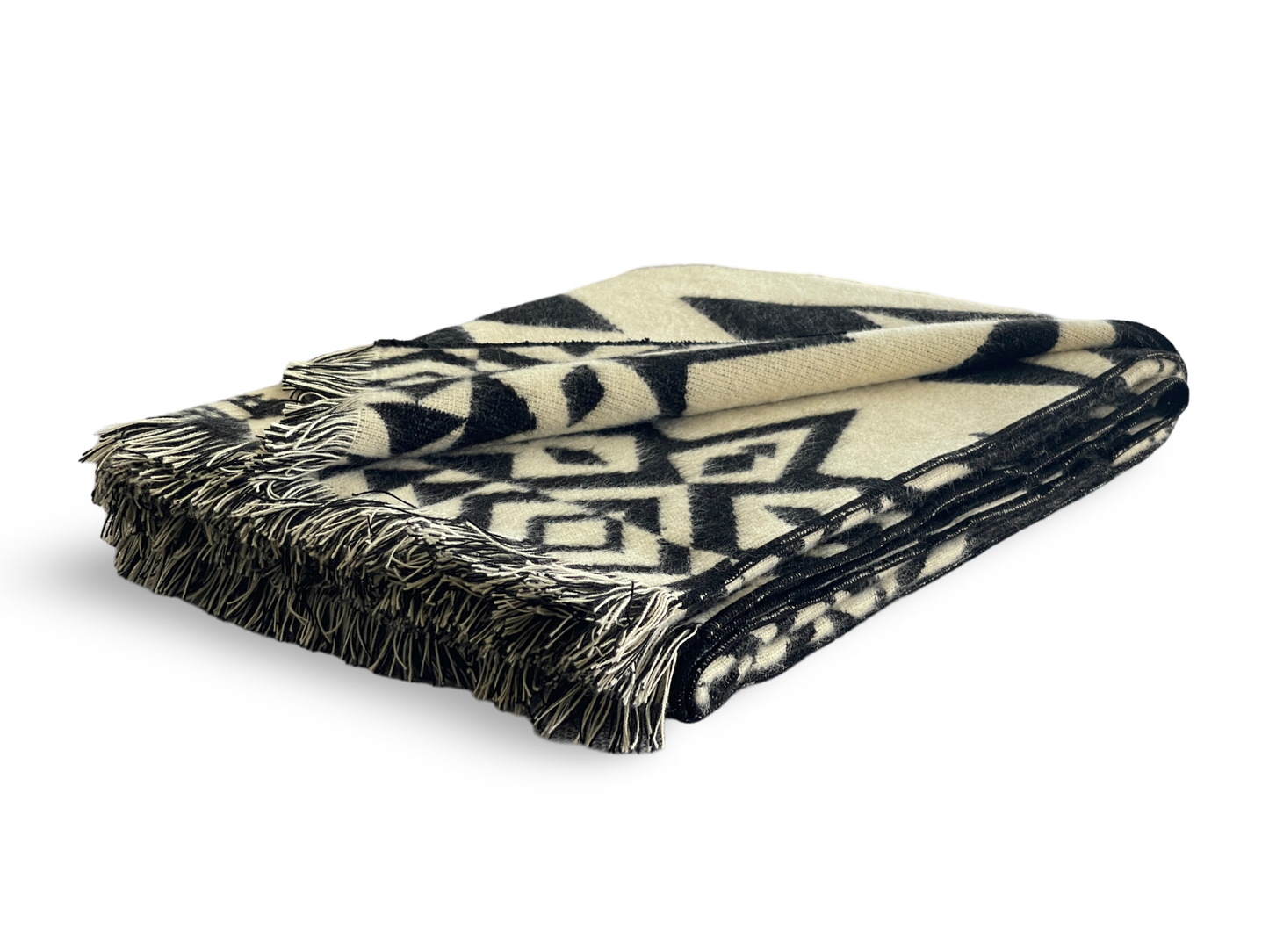Beyond Borders Collective | Artisan-Made Blankets & Throws - Awa Throw Blanket - Natural / Black | home decor | Spring De