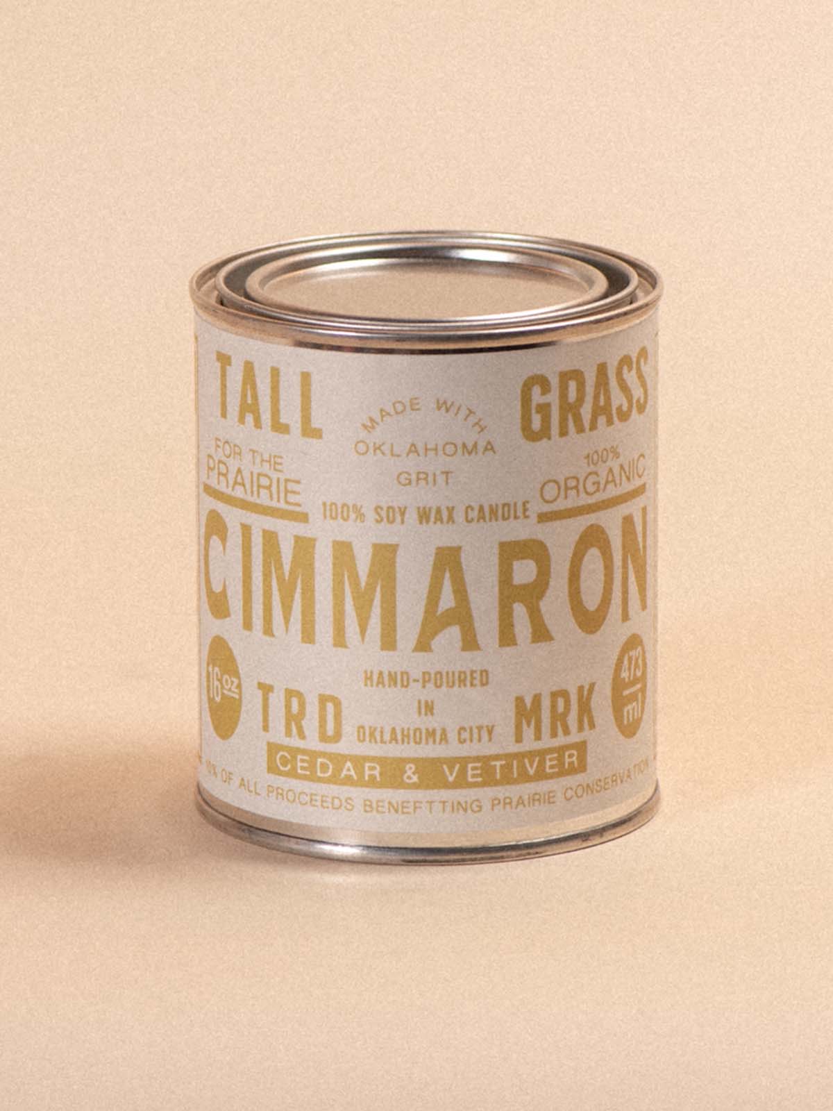 Tallgrass Supply Co - Cimmaron: Cedar + Vetiver Soy Wax Candle