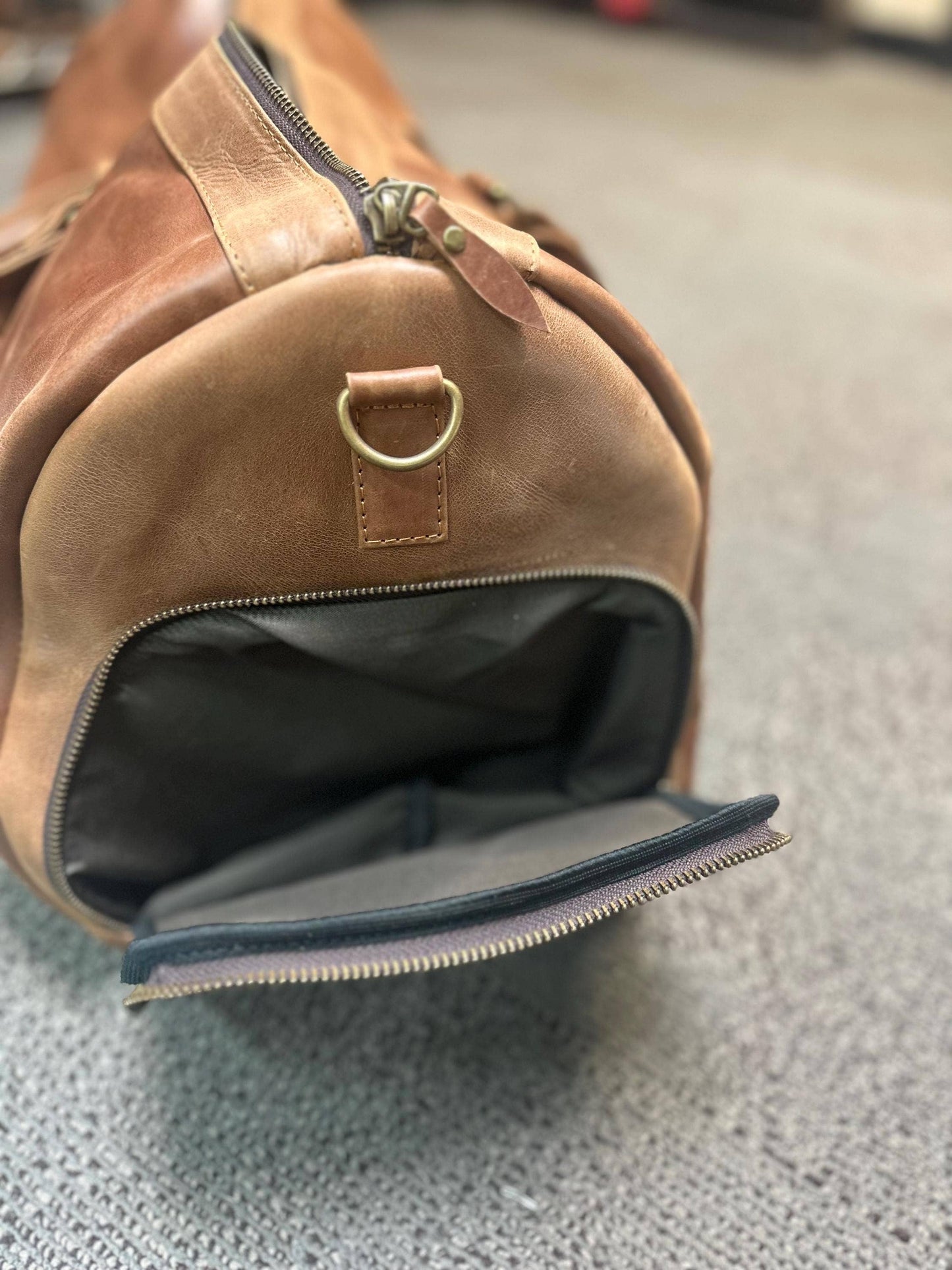 Genuine Leather High-Quality Duffle Travel Bag