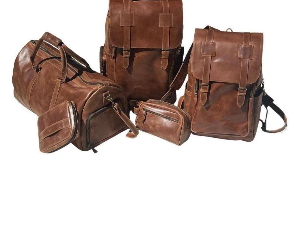 Genuine Leather High-Quality Duffle Travel Bag
