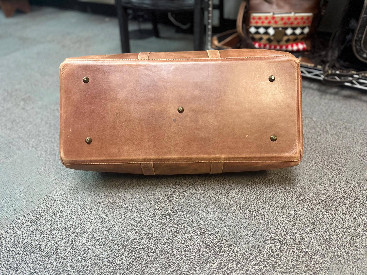 Genuine Leather High-Quality Duffle Travel Bag