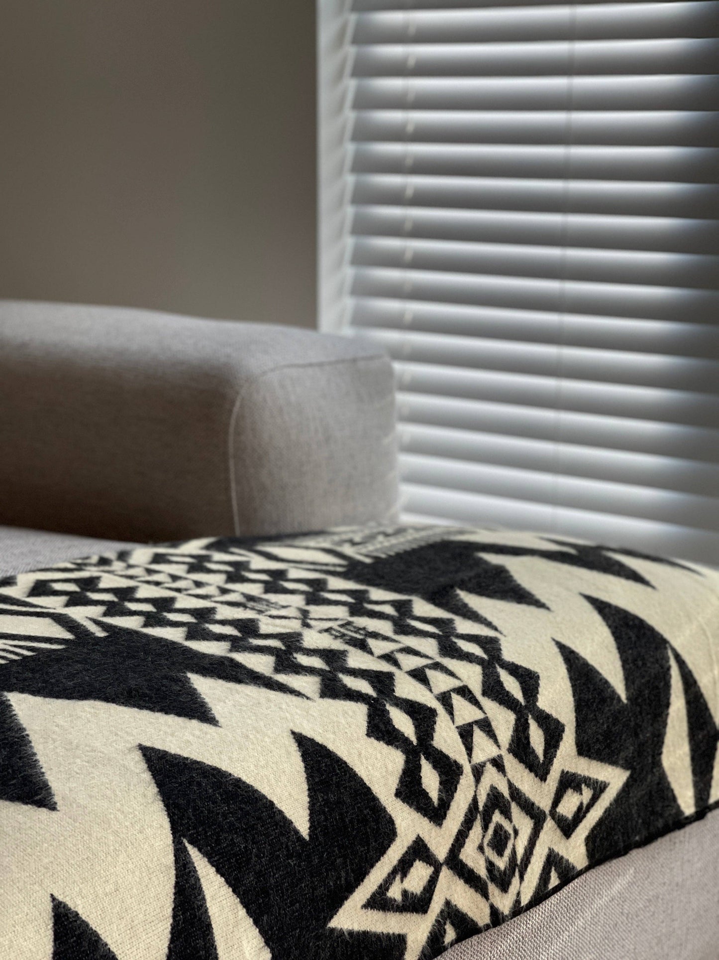 Beyond Borders Collective | Artisan-Made Blankets & Throws - Awa Throw Blanket - Natural / Black | home decor | Spring De