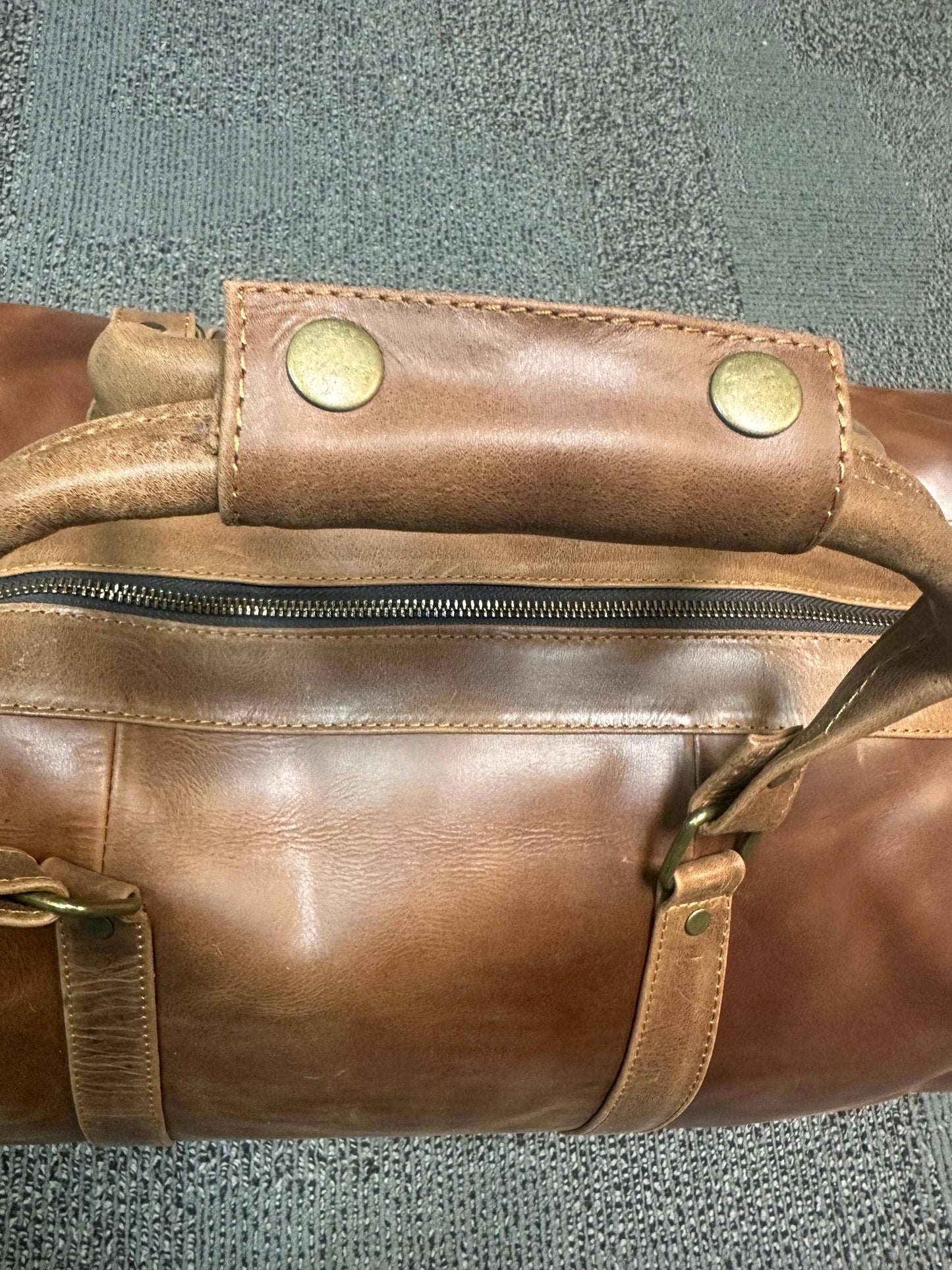 Genuine Leather High-Quality Duffle Travel Bag