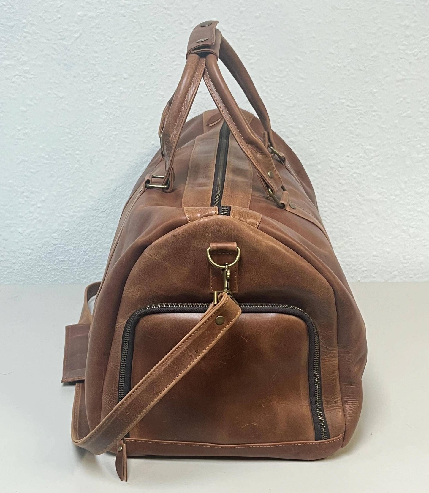 Genuine Leather High-Quality Duffle Travel Bag