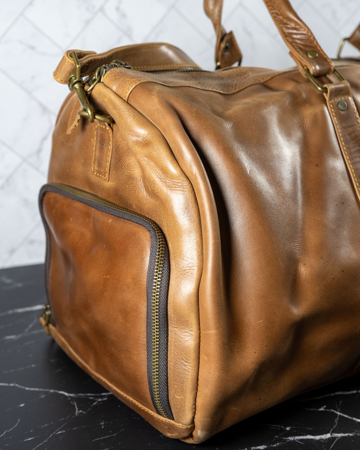 Genuine Leather High-Quality Duffle Travel Bag