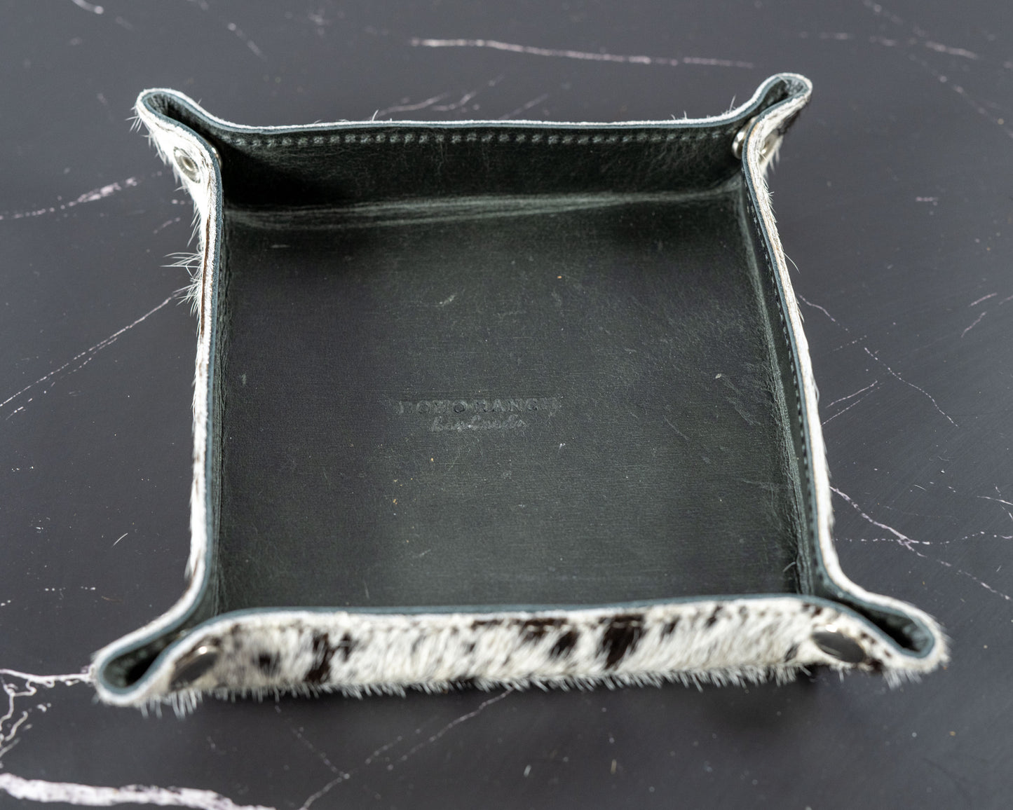 COWHIDE LEATHER TRAY - jewelry storage keys 