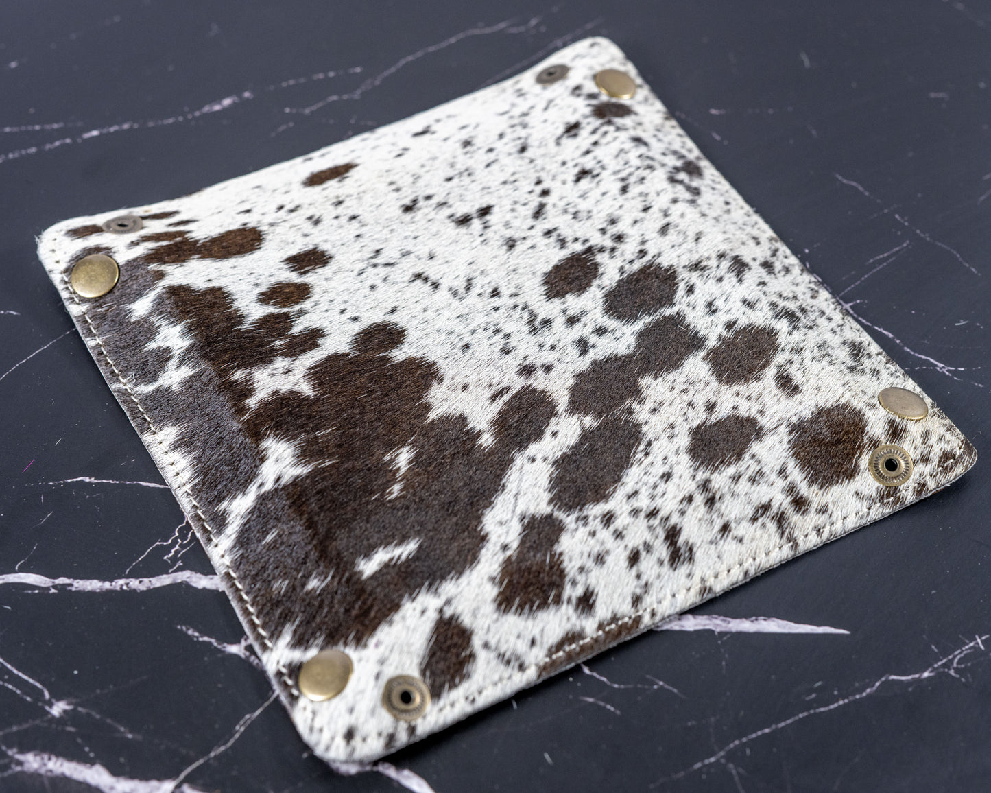 COWHIDE LEATHER TRAY - jewelry storage keys 
